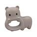 hippo shaped natural latex teether toy